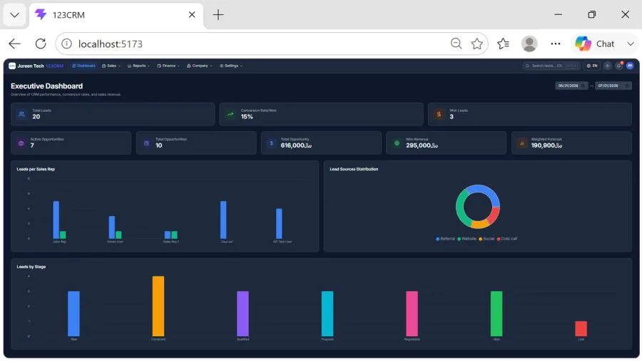 123CRM preview